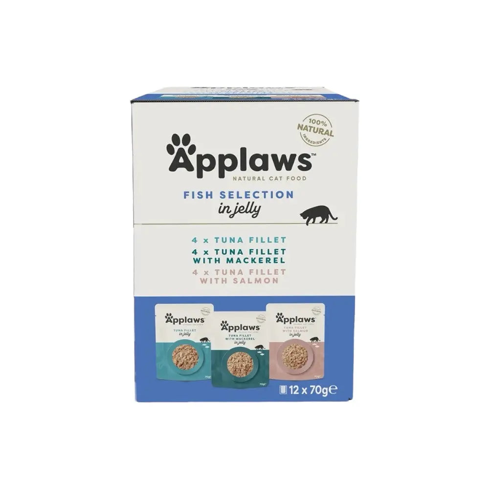 Applaws Gatto Multipack buste Selezione di Pesce in gelatina 12x70g Applaws Italia