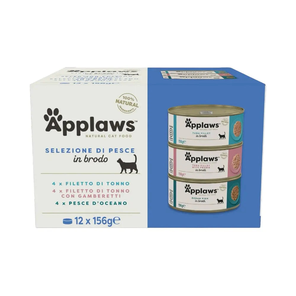 Applaws Gatto Multipack lattine Selezione Pesce in brodo Applaws Italia