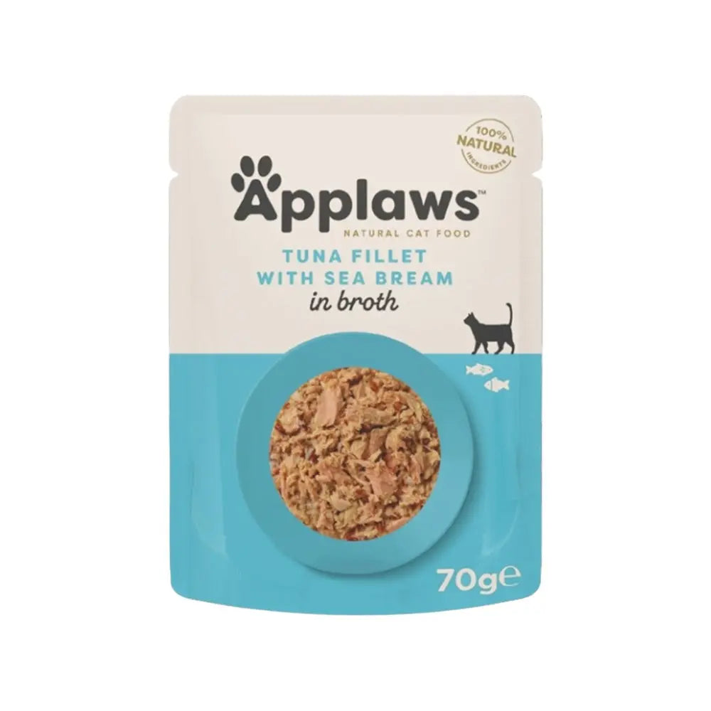 Applaws Gatto buste Filetto di Tonno e Orata in brodo 12 x 70 g Applaws Italia