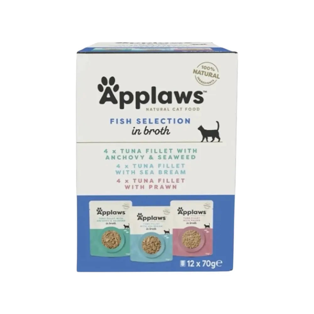 Applaws Gatto buste Mix Pesce in brodo 12 x 70 g Applaws Italia