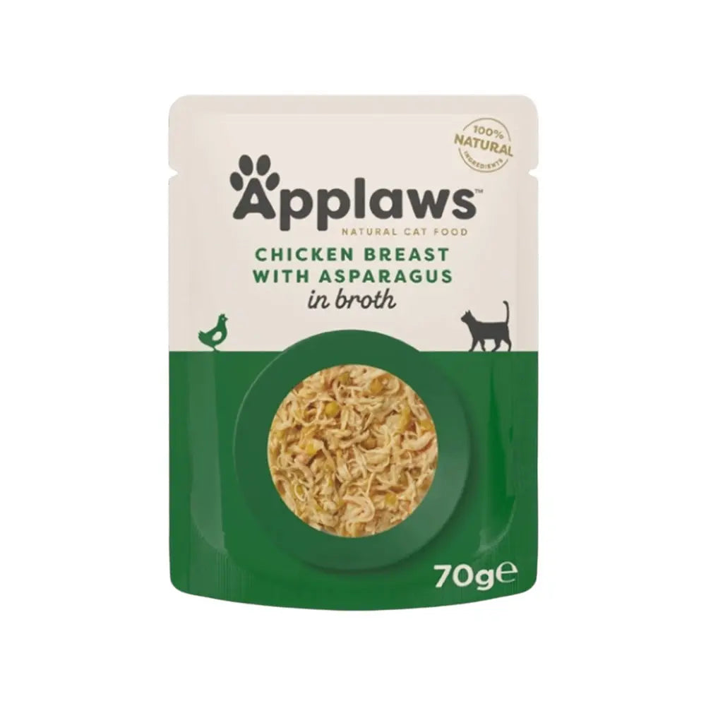 Applaws Gatto buste Pollo & Asparagi & Riso in brodo 12 x 70 g Applaws Italia