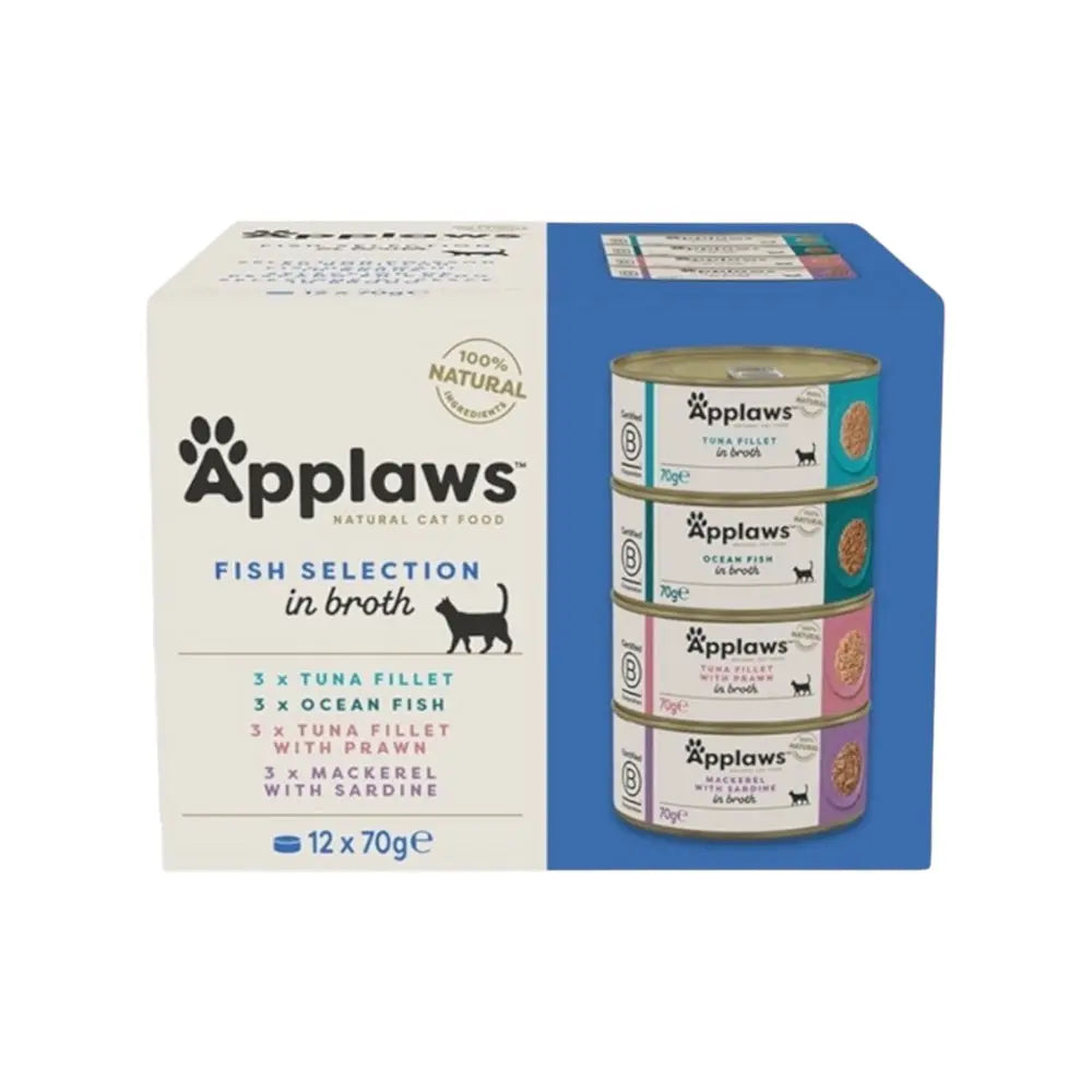 Applaws Multipack lattine Selezione Pesce in brodo 12 x 70 g Applaws Italia