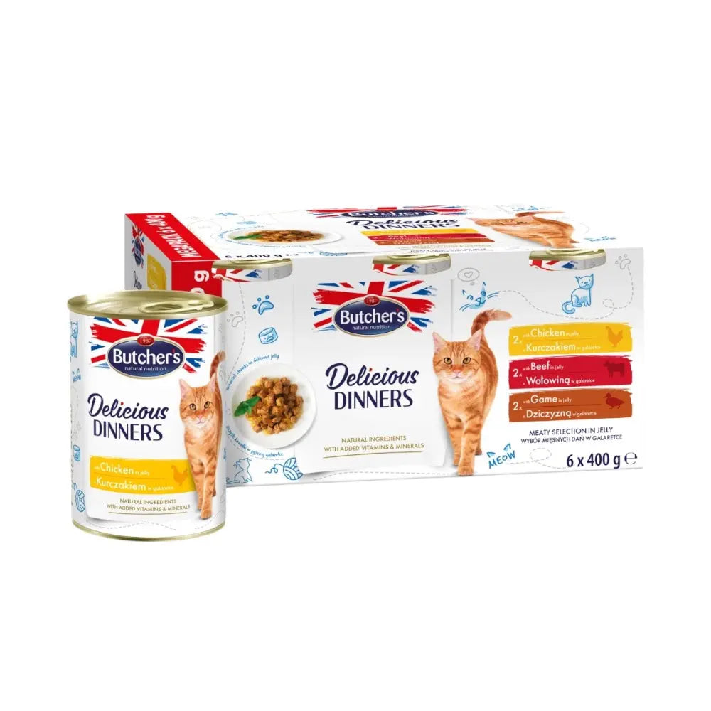 Butcher's Delicious Dinners with Beef/Chicken/Game 6x400g Butcher's