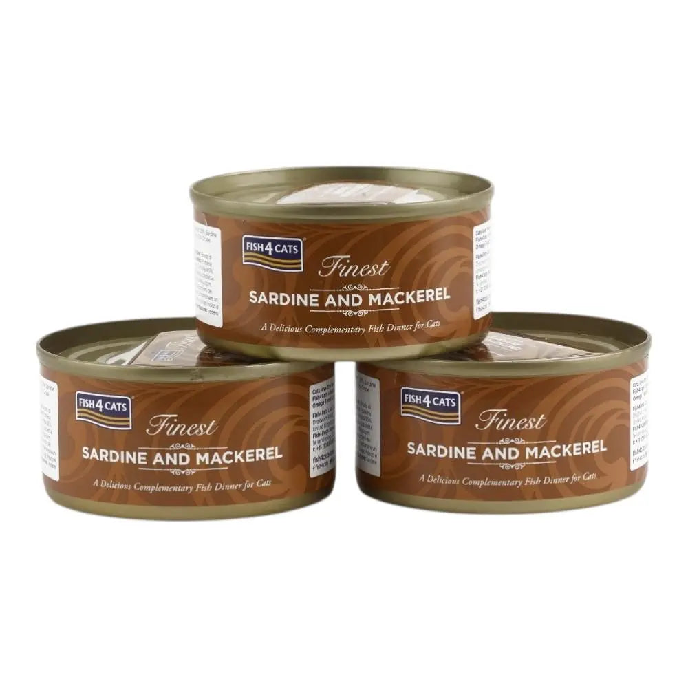 Fish4Cats® – Filetto pregiato di Sardine e sgombro 10x70g Fish4Cats