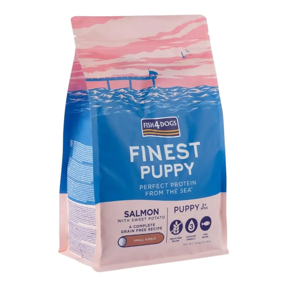 Fish4Dogs Finest Salmon Puppy Small Kibble Fish4Dogs