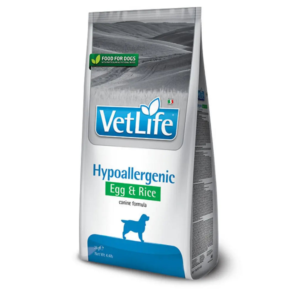 Hypoallergenic uova & riso vet life cane Farmina