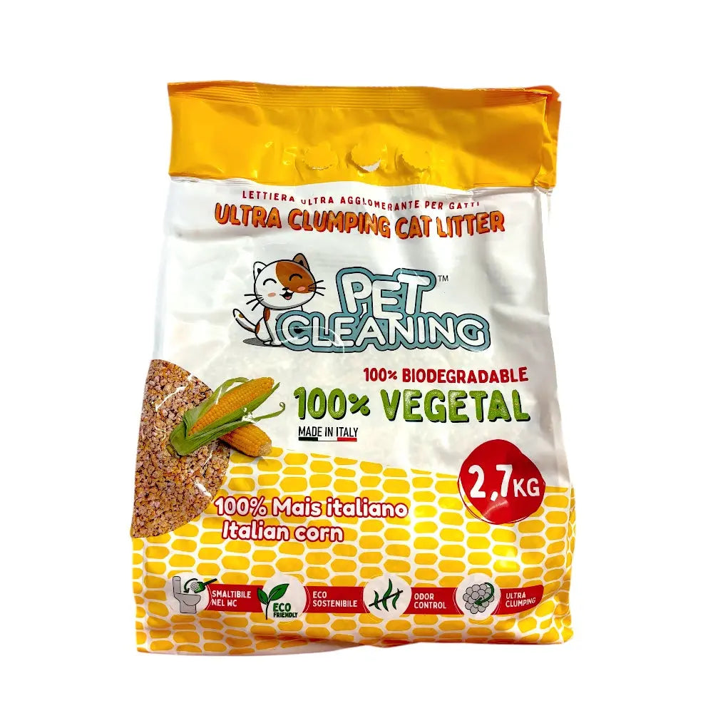 Lettiera ultra agglomerante per gatti 100% vegetale 2,7 kg Respet