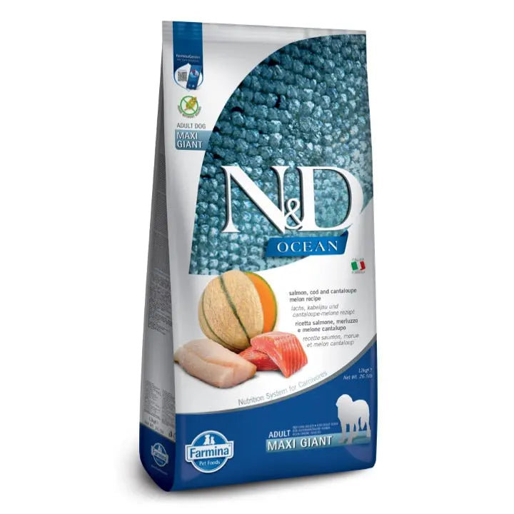 N&D Ocean Salmone, Merluzzo & Cantalupo Farmina