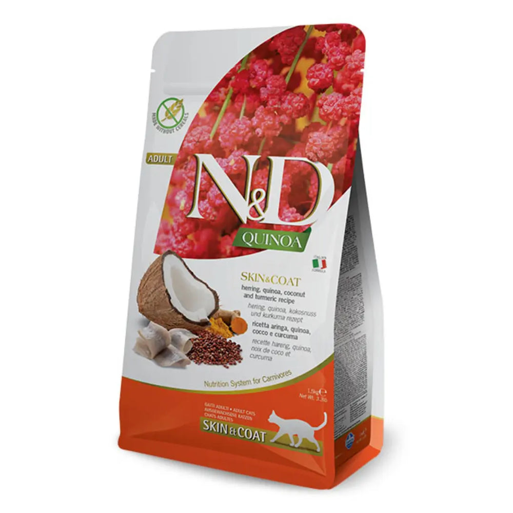N&D Quinoa Skin & Coat Aringa, Cocco & Curcuma Farmina