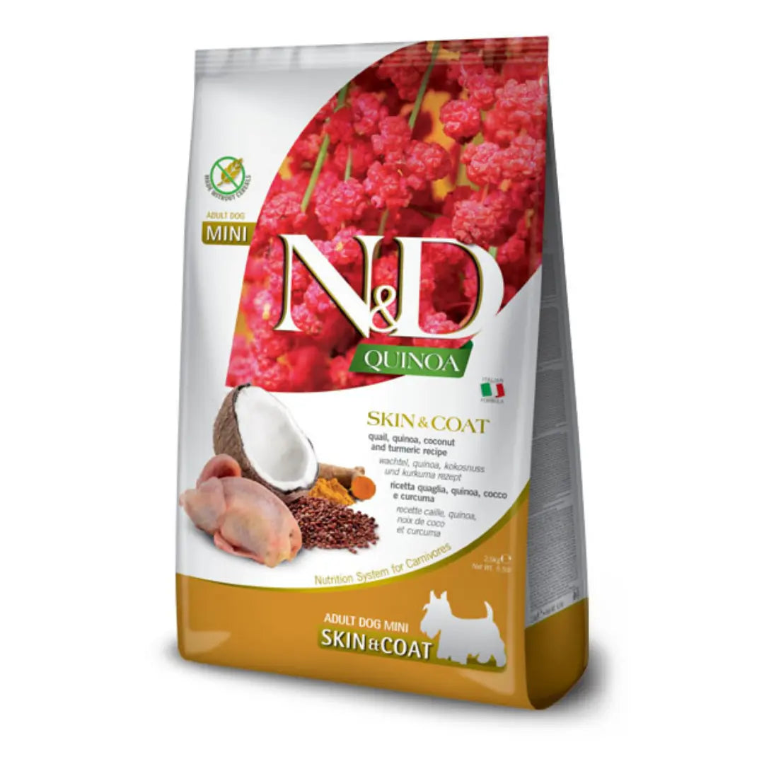N&D Quinoa Skin & Coat Quaglia, Cocco & Curcuma Farmina