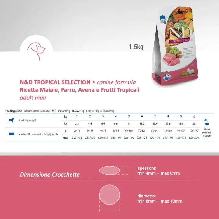 N&D Tropical Selection Maiale & frutti tropicali Farmina