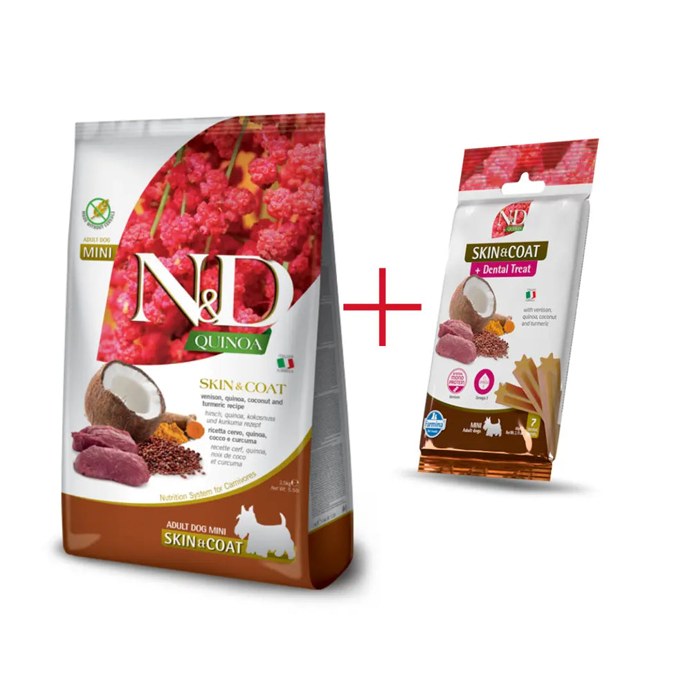 Pacchetto N&D Quinoa Skin & Coat Cervo Respet