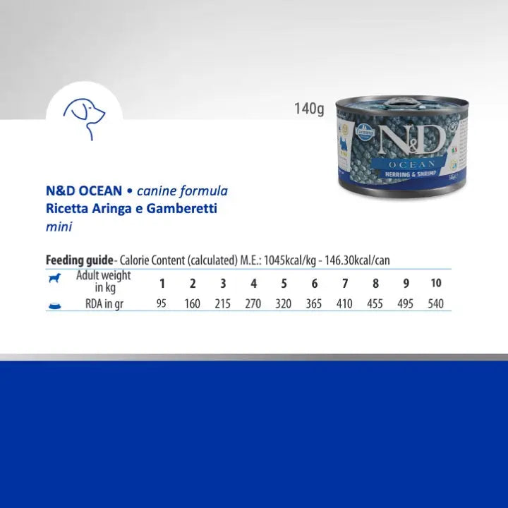 Umido N&D Ocean Aringa e Gamberetti Farmina