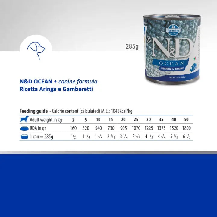 Umido N&D Ocean Aringa e Gamberetti Farmina