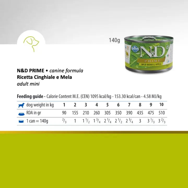 Umido N&D Prime Cinghiale & Mela Farmina