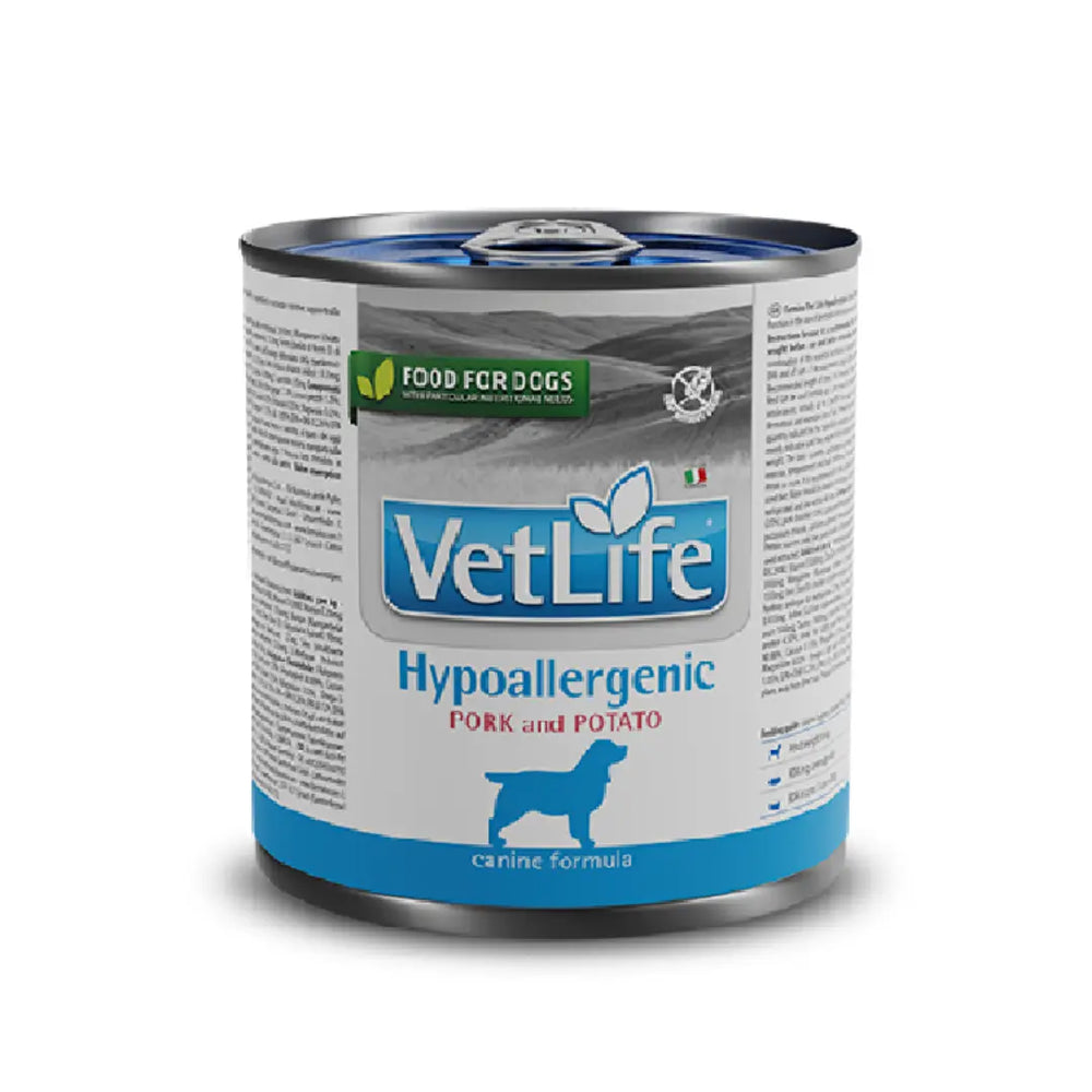 Umido vet life cane hypoallergenic pork & potato Farmina