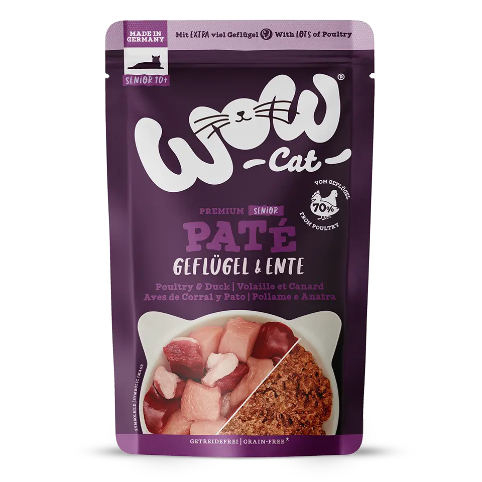 Wow Cat SENIOR Pollame e Anatra Wow Cat