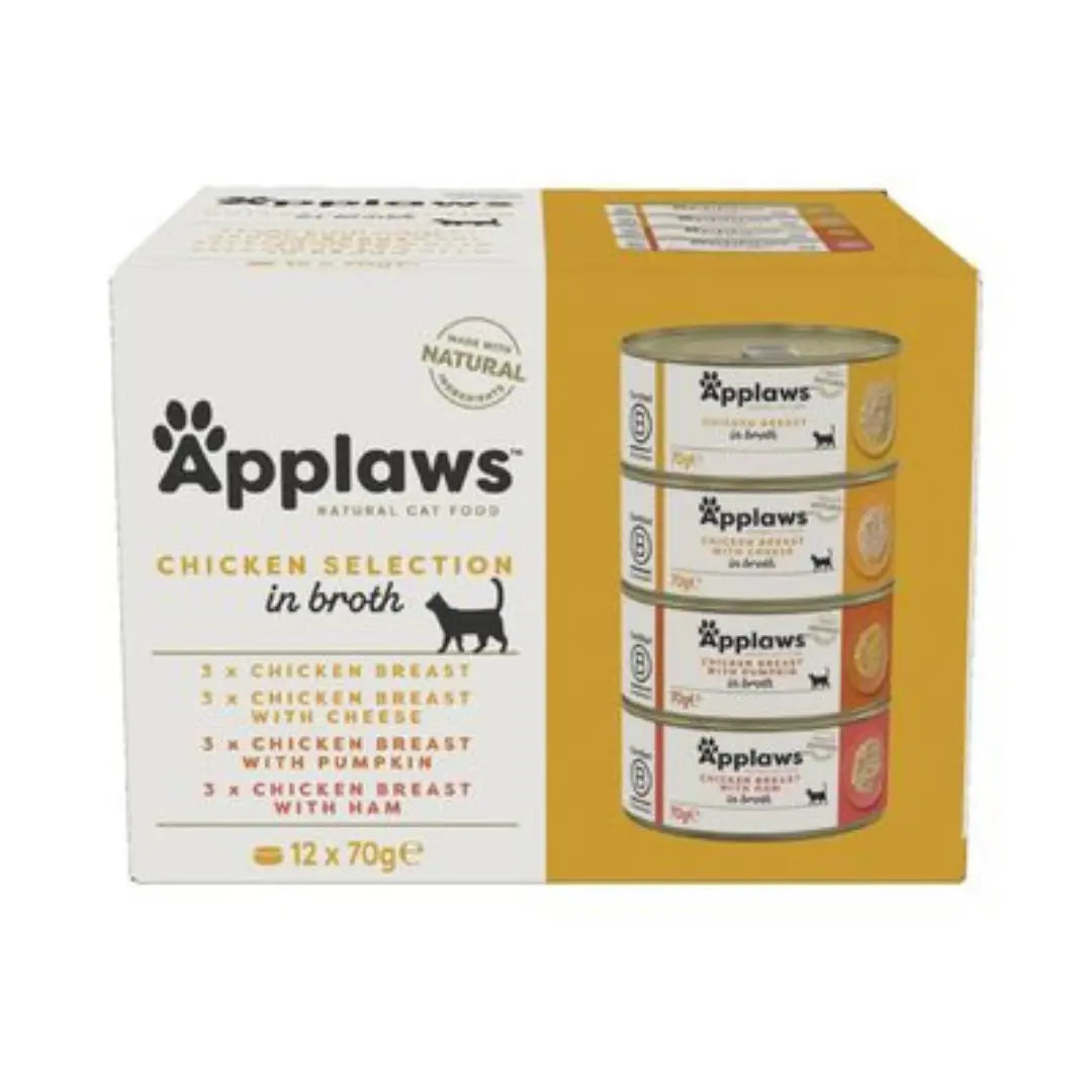 Applaws Chicken selection in broth 12 x 70 g Applaws