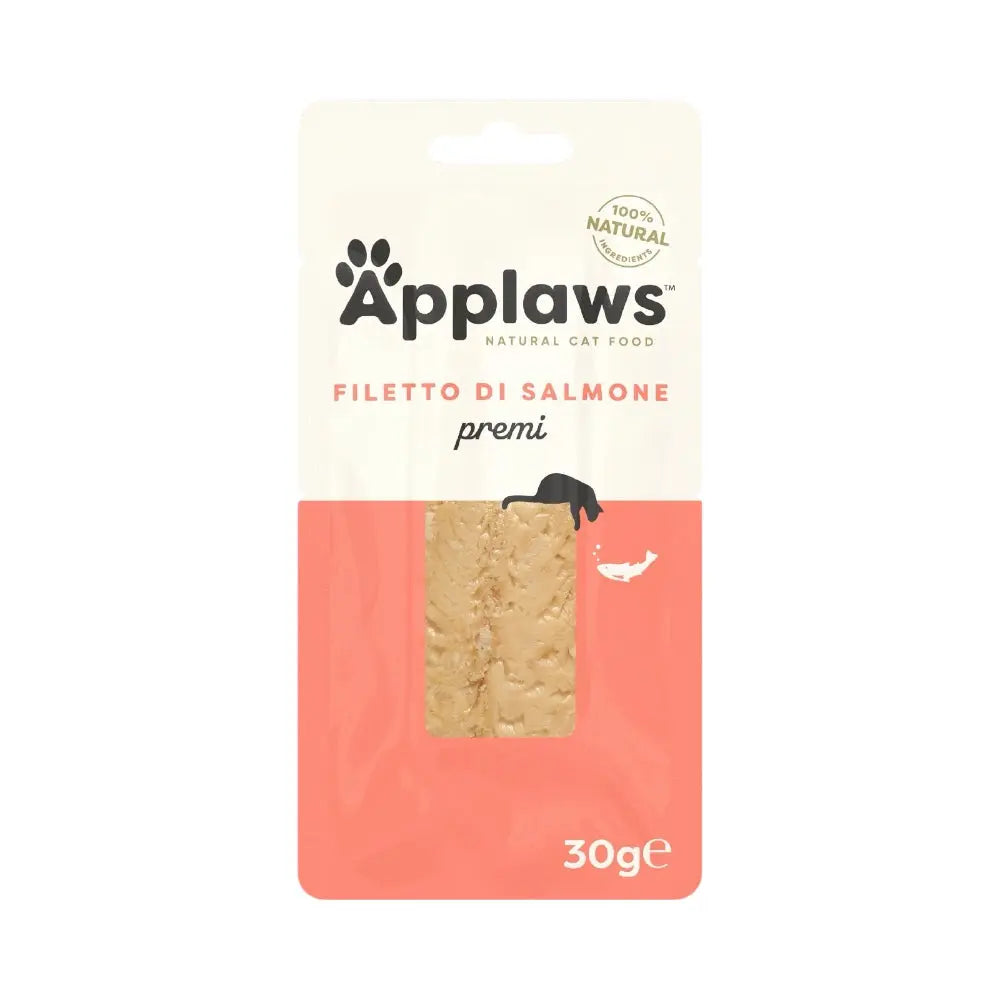 Applaws Filetto di Salmone Snack per gatti 12 x 30 g Applaws Italia
