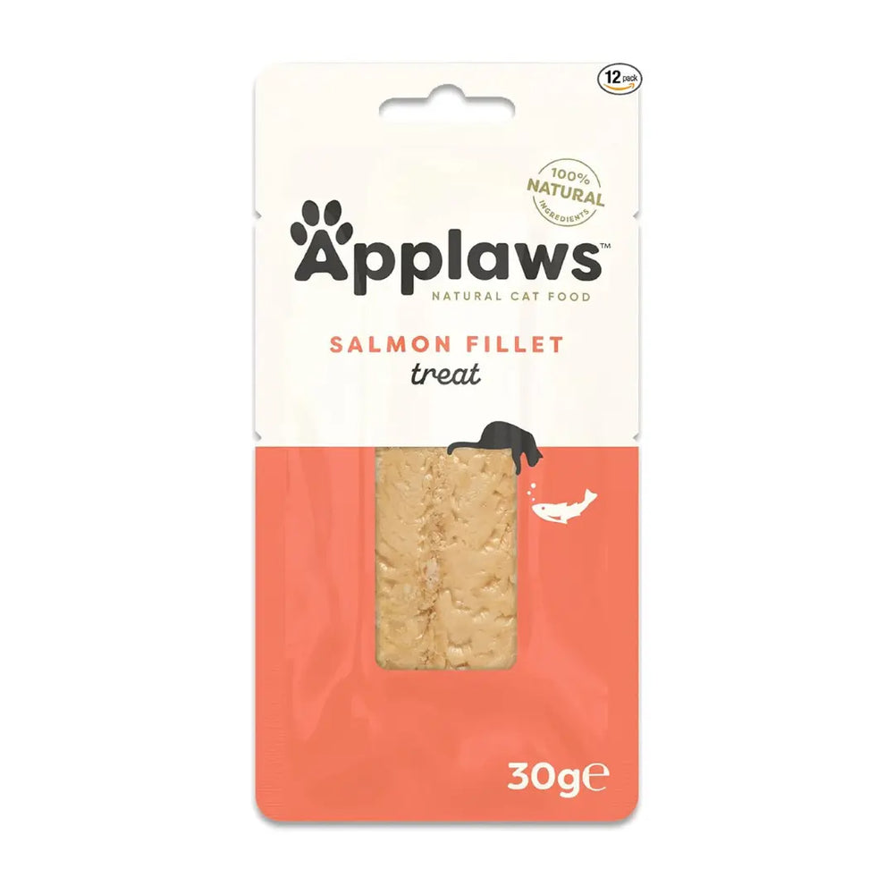 Applaws Filetto di salmone Snack per gatti 12 x 30 g Applaws