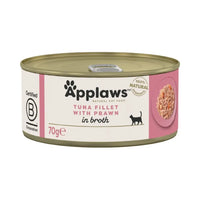 Applaws Filetto di tonno e gamberetti in brodo 24 x 70 g Applaws