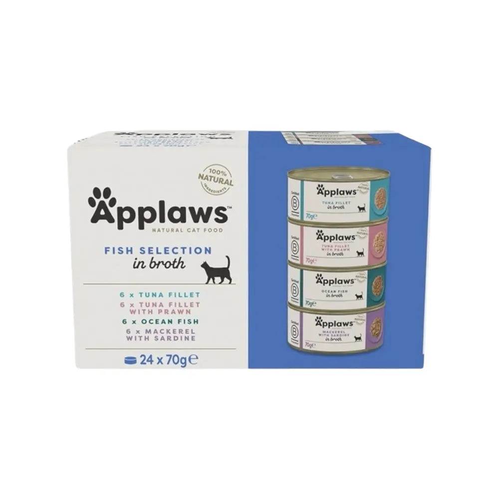 Applaws Gatto Multipack lattine Selezione Pesce in brodo Applaws Italia