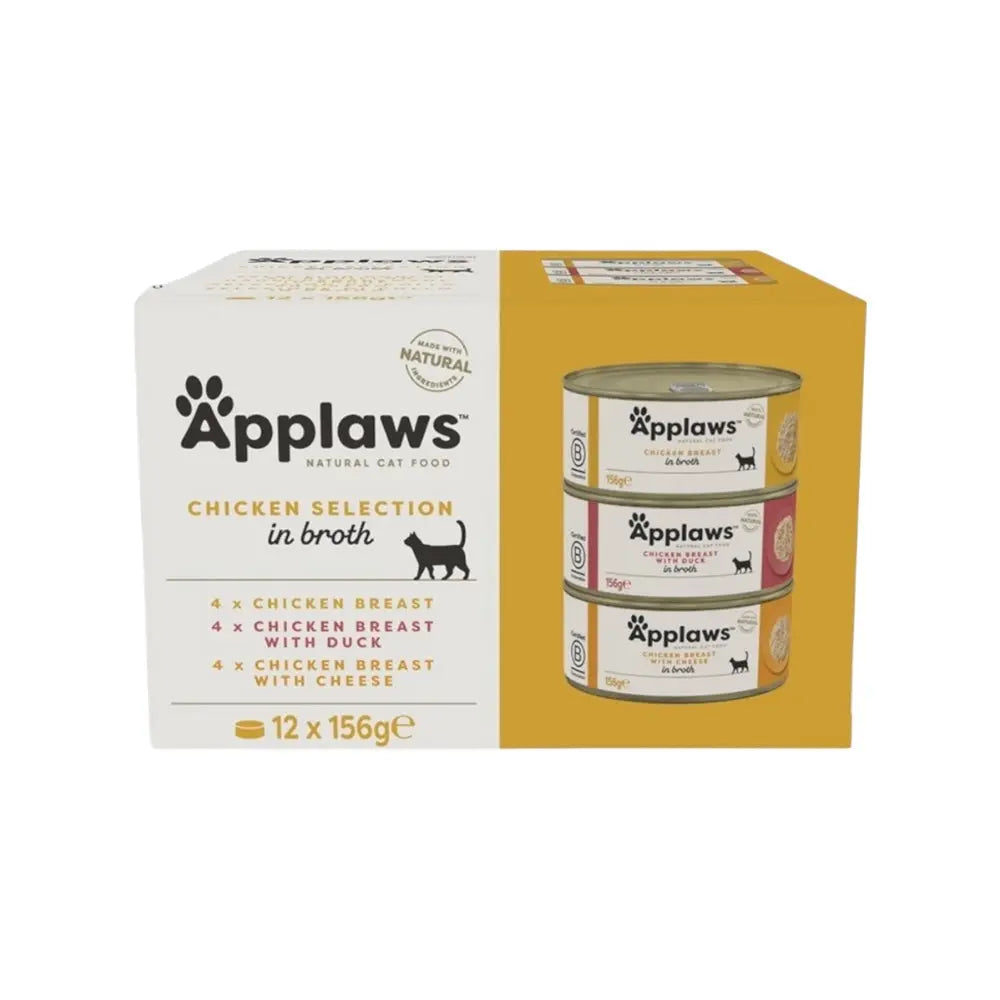 Applaws Gatto Multipack lattine Selezione Pollo in brodo Applaws Italia