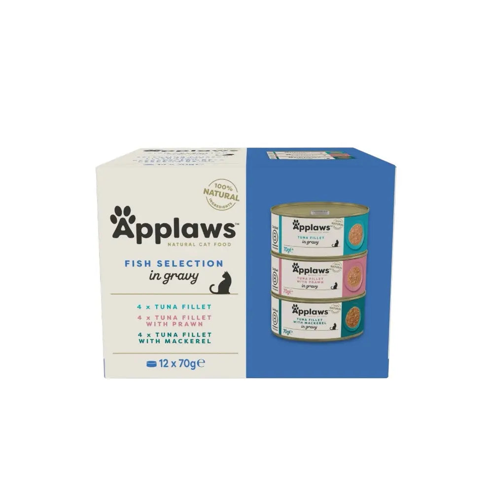 Applaws Gatto Multipack lattine Selezione di Pesce in salsa 12x70g Applaws Italia