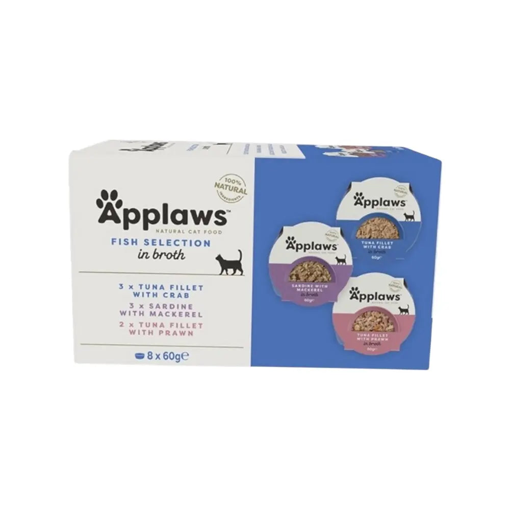 Applaws Gatto Multipack pot Selezione Pesce in brodo 8 x 60 g Applaws Italia