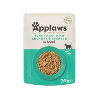 Applaws Gatto buste Filetto di Tonno con Acciughe in brodo 12 x 70 g Applaws Italia