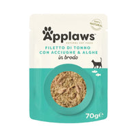 Applaws Gatto buste Filetto di Tonno con Acciughe in brodo 12 x 70 g Applaws Italia