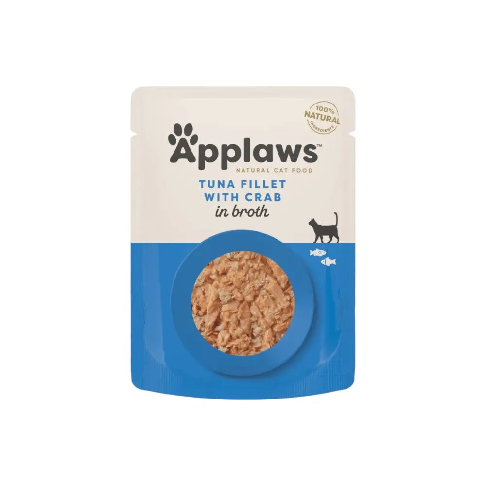 Applaws Gatto buste Filetto di Tonno con Granchio in brodo 12x70g Applaws Italia