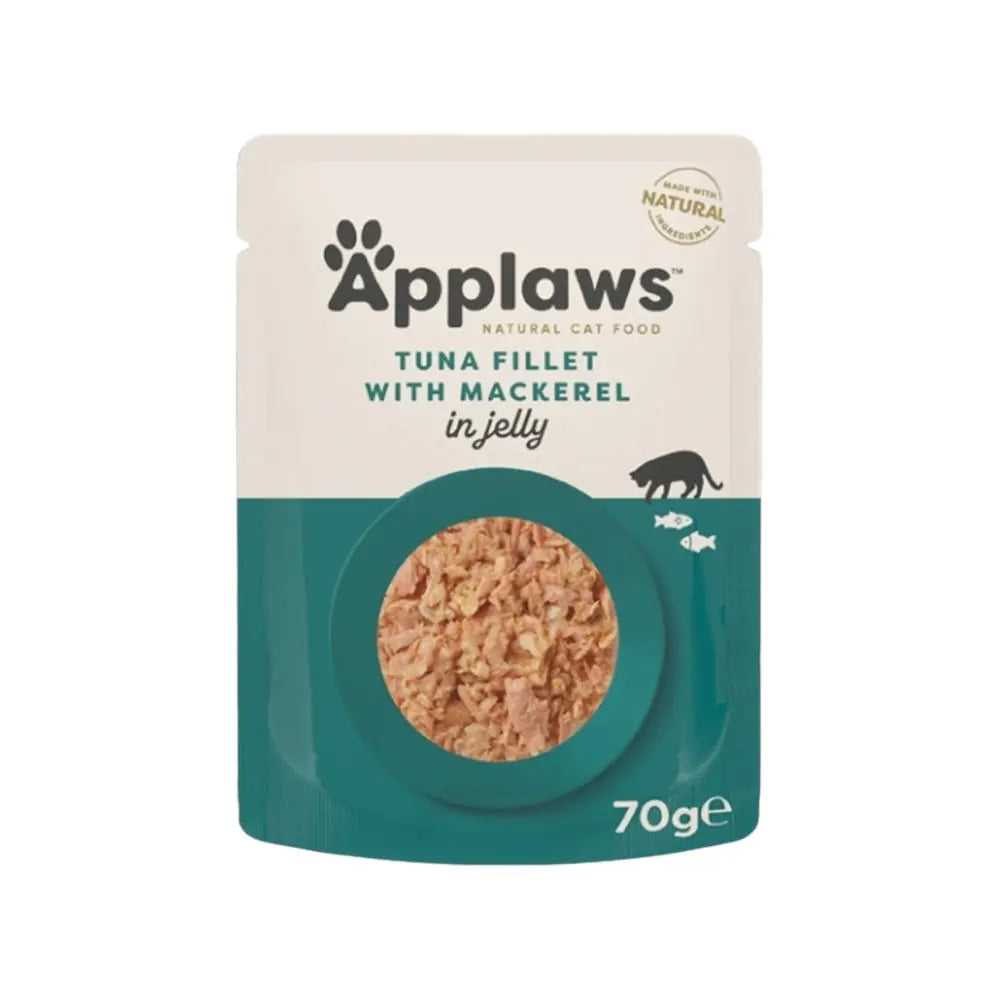 Applaws Gatto buste Filetto di Tonno con Sgombro in gelatina 16x70g Applaws Italia