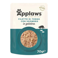 Applaws Gatto buste Filetto di Tonno con Sgombro in gelatina 16x70g Applaws Italia