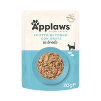 Applaws Gatto buste Filetto di Tonno e Orata in brodo 12 x 70 g Applaws Italia