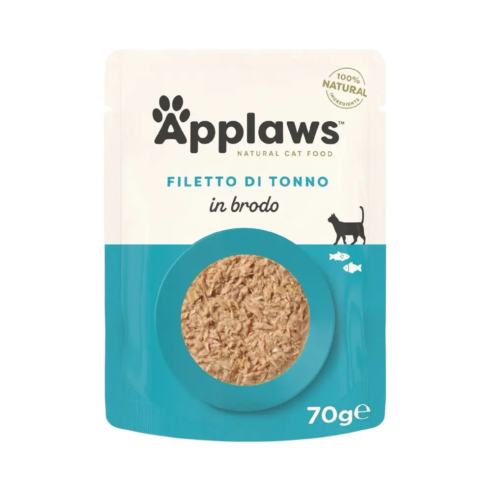 Applaws Gatto buste Filetto di Tonno in brodo 12x70g Applaws Italia