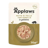 Applaws Gatto buste Petto di Pollo con Agnello in gelatina 16x70g Applaws Italia