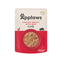 Applaws Gatto buste Petto di Pollo con Manzo in gelatina 16x70g Applaws Italia