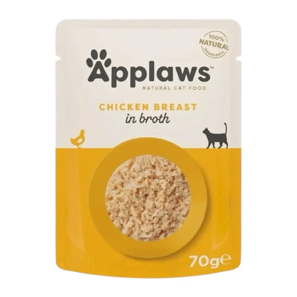 Applaws Gatto buste Petto di Pollo in brodo 12x70g Applaws