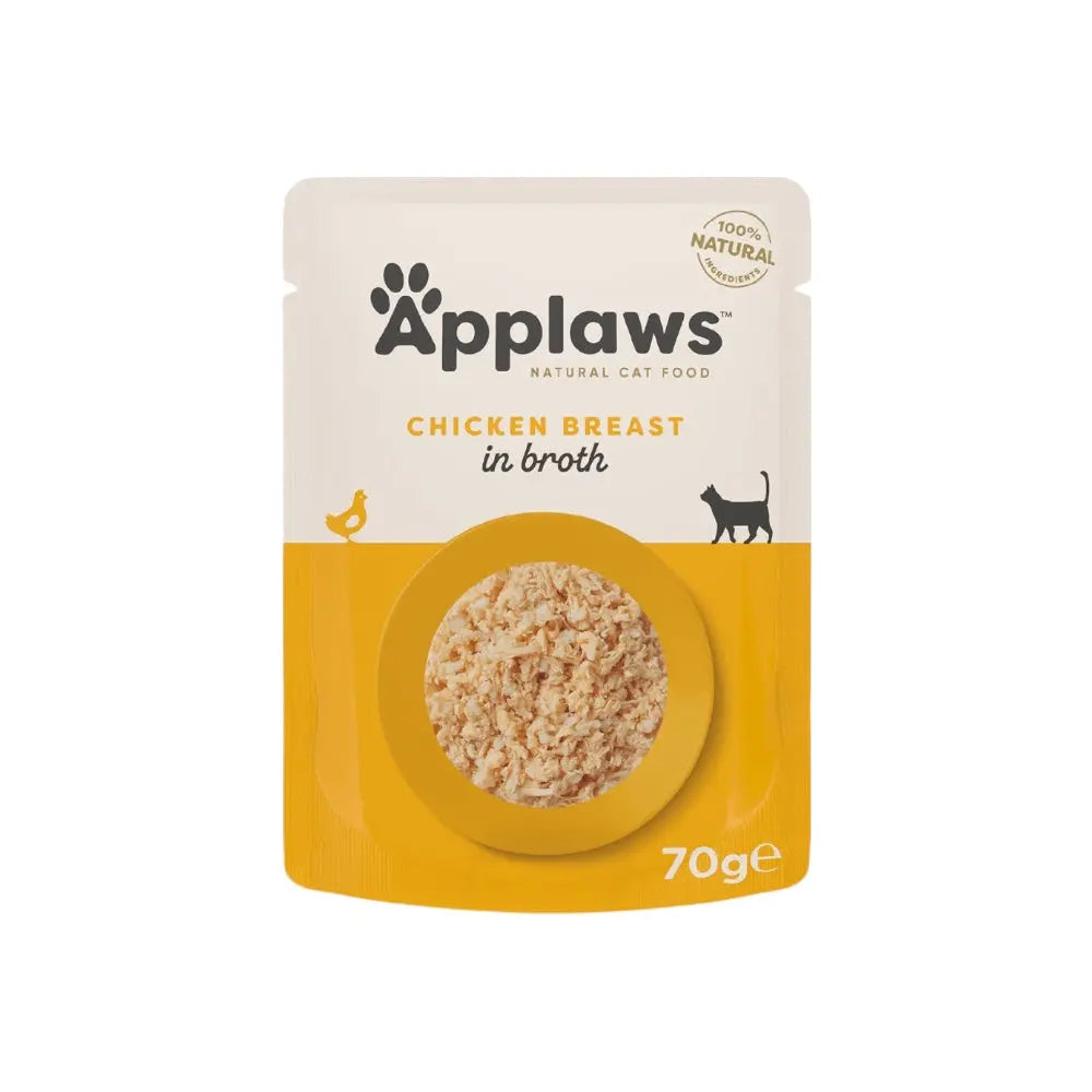 Applaws Gatto buste Petto di Pollo in brodo 12x70g Applaws Italia