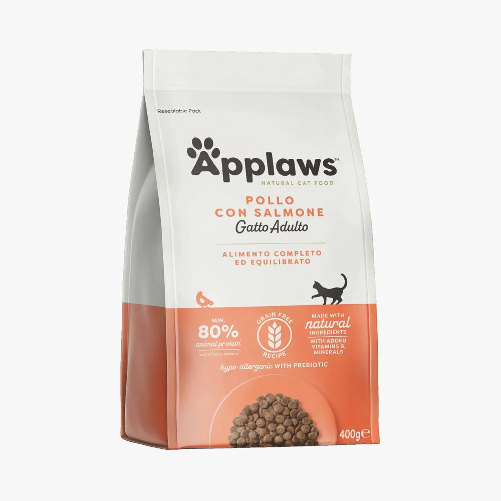 Applaws Gatto croccantini Pollo e Salmone Applaws Italia