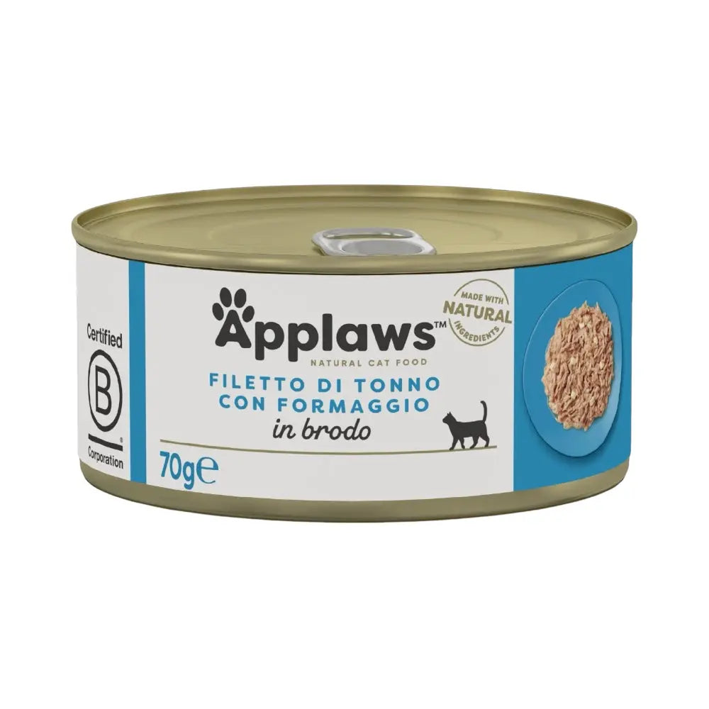Applaws Gatto lattine Filetto di Tonno con Formaggio in brodo Applaws Italia