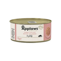 Applaws Gatto lattine Filetto di Tonno con Salmone in gelatina 24x70g Applaws Italia