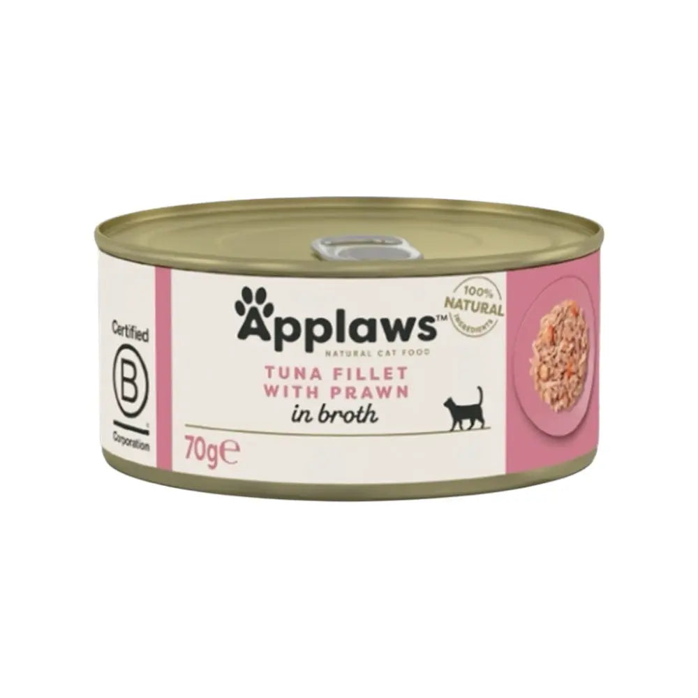 Applaws Gatto lattine Filetto di Tonno e Gamberetti in brodo Applaws Italia