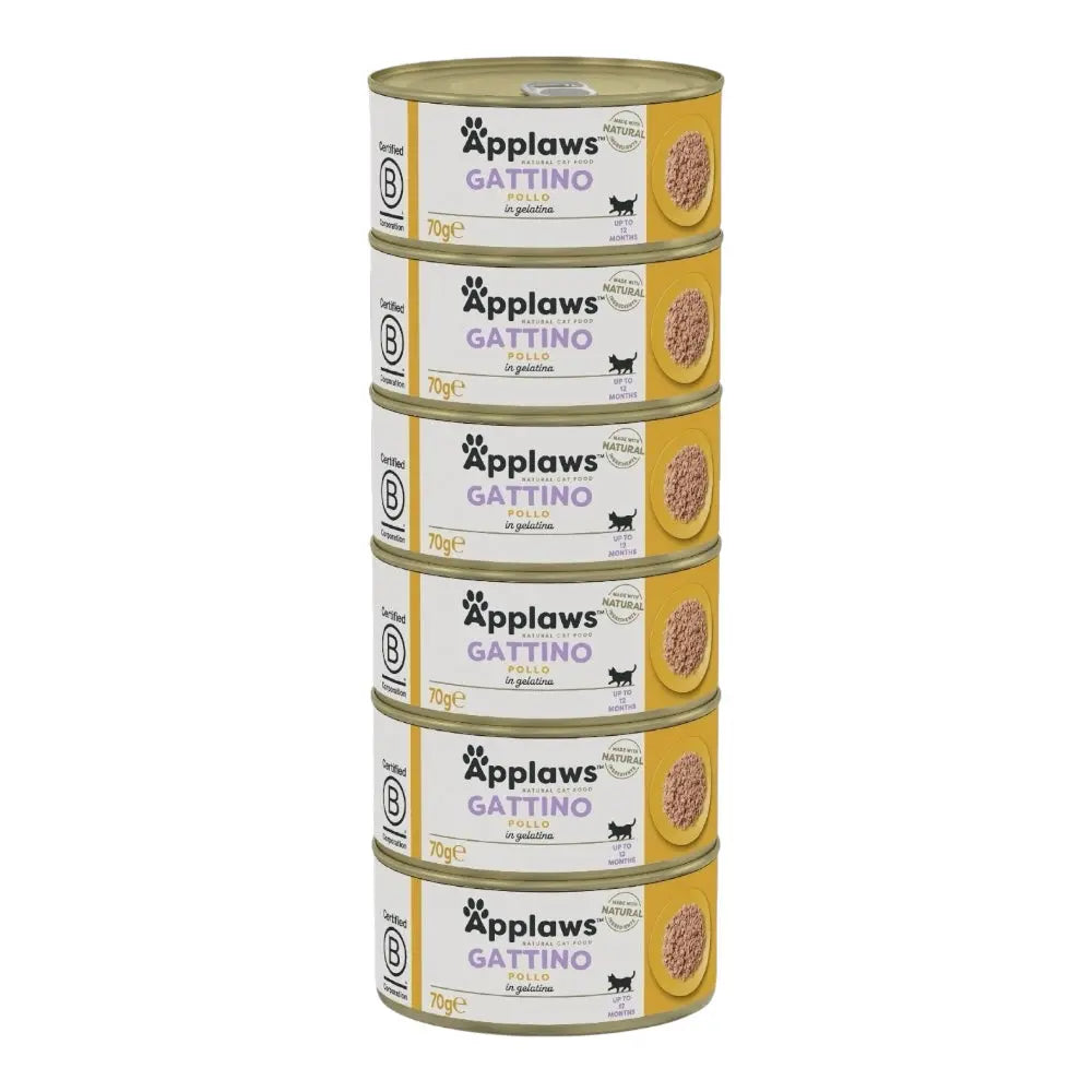 Applaws Gatto lattine Kitten Petto di Pollo in gelatina 24x70 g Applaws Italia