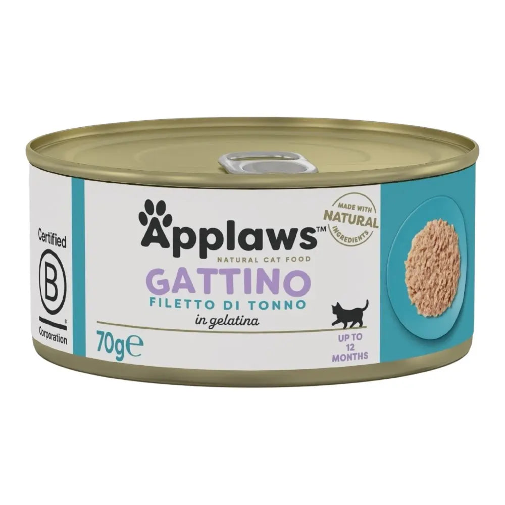 Applaws Gatto lattine Kitten Tonno in gelatina 24 x 70 g Applaws Italia