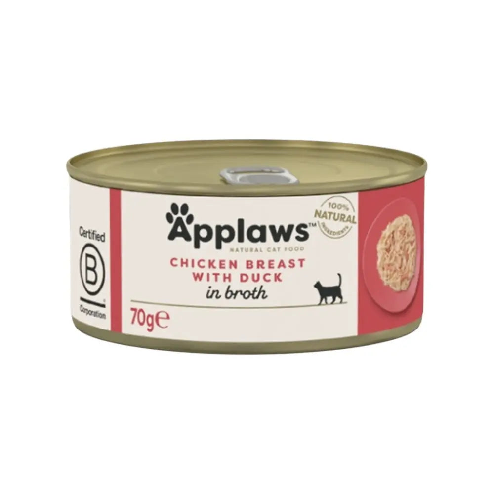 Applaws Gatto lattine Petto di Pollo con Anatra in brodo Applaws Italia