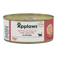 Applaws Gatto lattine Petto di Pollo con Anatra in brodo Applaws Italia