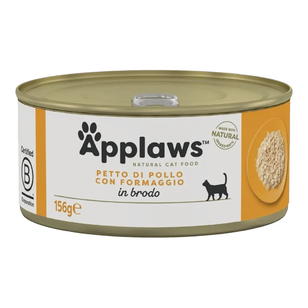 Applaws Gatto lattine Petto di Pollo con Formaggio in brodo Applaws Italia
