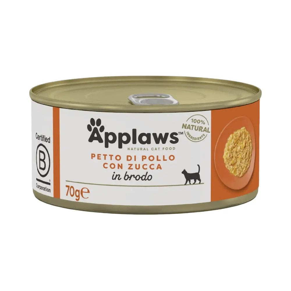 Applaws Gatto lattine Petto di Pollo con Zucca in brodo Applaws Italia